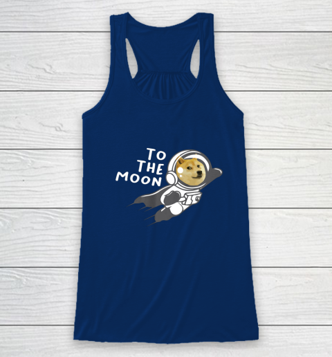 Dogecoin to the Moon Shirt Hodl Doge Coin Crypto Currency Racerback Tank 6