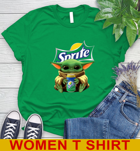 Star Wars Baby Yoda Hugs Sprite Soft Drink Shirt 94