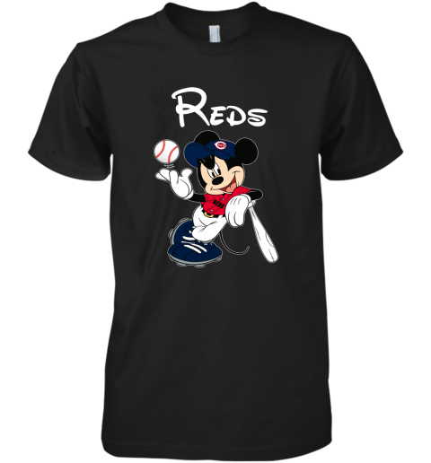 Baseball Mickey Team Cincinnati Reds Premium Men's T-Shirt