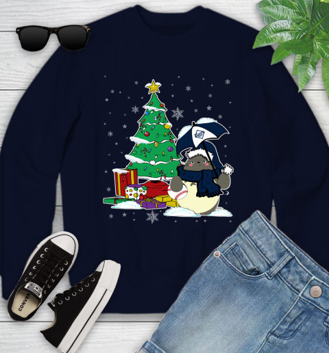 Tampa Bay Rays MLB Baseball Cute Tonari No Totoro Christmas Sports Youth Sweatshirt 2