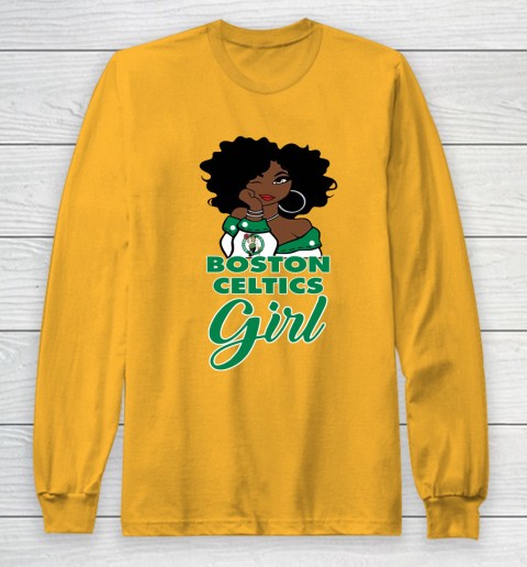 Boston Celtics Girl NBA Long Sleeve T-Shirt 3