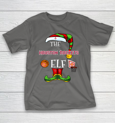 Houston Rockets Christmas ELF Funny NBA T-Shirt 8
