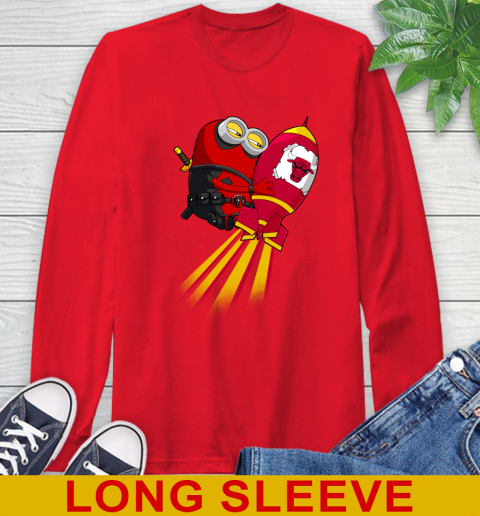 NBA Basketball Chicago Bulls Deadpool Minion Marvel Shirt Long Sleeve T-Shirt 12