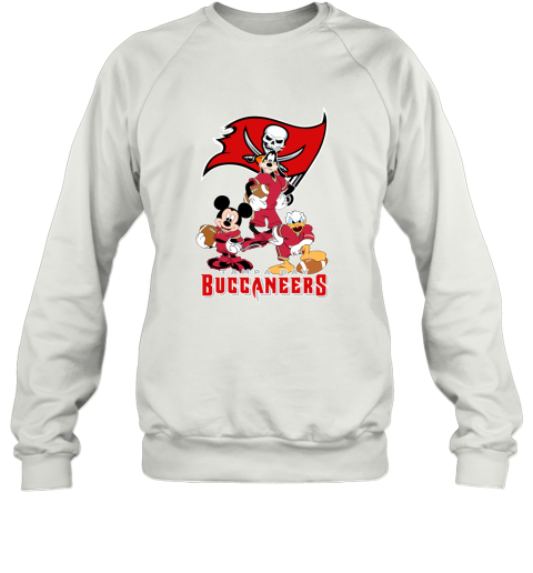 Mickey Donald Goofy The Three Tampa Bay Buccaneers Football Sweatshirt