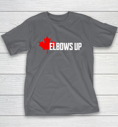 Elbows Up Canada True North Strong and Free Proud Canadian Youth T-Shirt 5