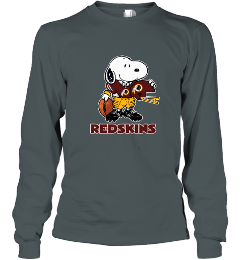 NFL Team Apparel Washington Redskins Charcoal Gray Long Sleeve Shirt Sz M