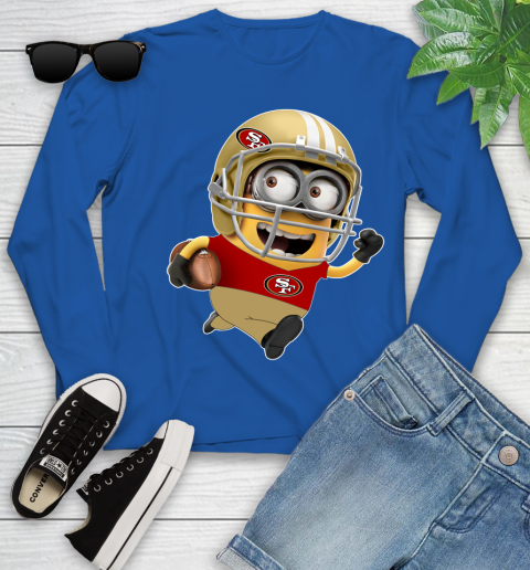 NFL San Francisco 49ers Minions Disney Football Sports Youth Long Sleeve 9