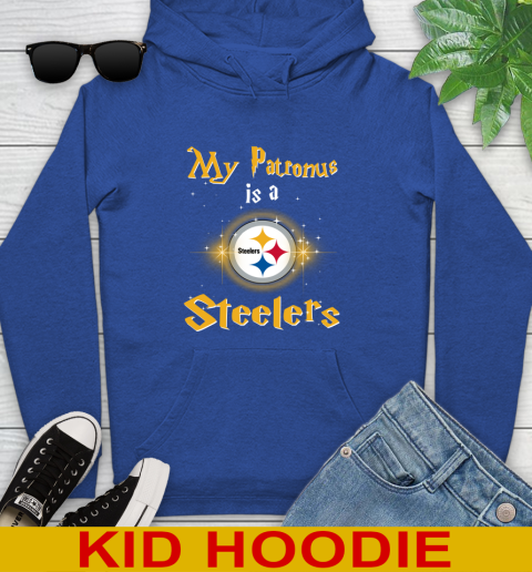 NFL Football Harry Potter My Patronus Is A Pittsburgh Steelers Youth Hoodie 10