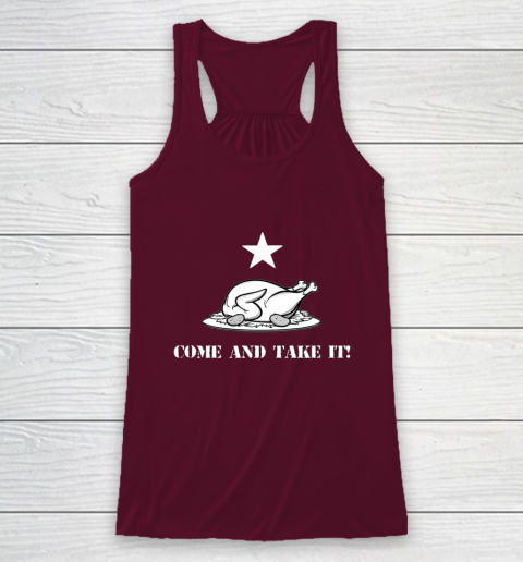 Thanksgiving Come And Take It Turkey Dinner Racerback Tank 2