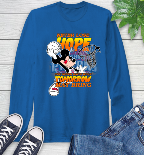 Detroit Pistons NBA Basketball Mickey Disney Never Lose Hope Long Sleeve T-Shirt 10