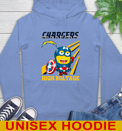 NFL Football Los Angeles Chargers Captain America Marvel Avengers Minion Shirt Hoodie 11
