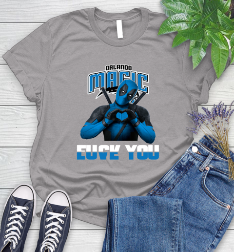 NBA Orlando Magic Deadpool Love You Fuck You Basketball Sports Women's T-Shirt 5