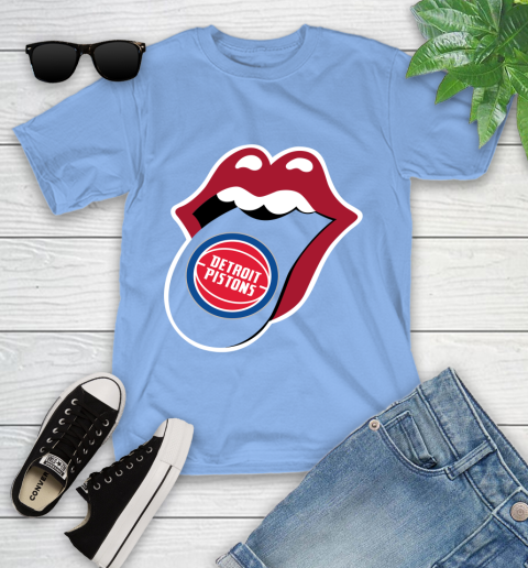 Detroit Pistons NBA Basketball Lips I Root For My Team Adoring Fan 113