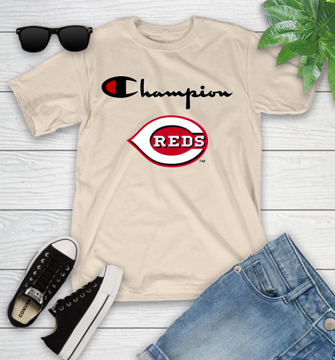 MLB Baseball Cincinnati Reds Champion Shirt Youth T-Shirt 9