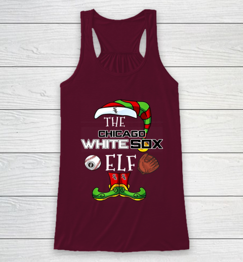 Chicago White Sox Christmas ELF Funny MLB Racerback Tank 2