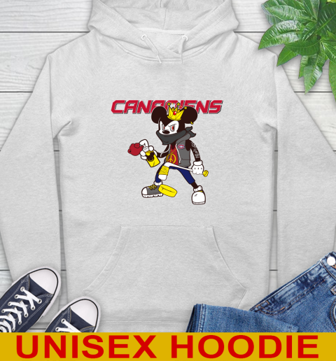 Montreal Canadiens NHL Hockey Mickey Peace Sign Sports Hoodie