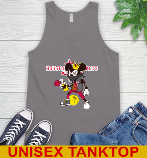 Houston Rockets NBA Basketball Mickey Peace Sign Sports Tank Top 7