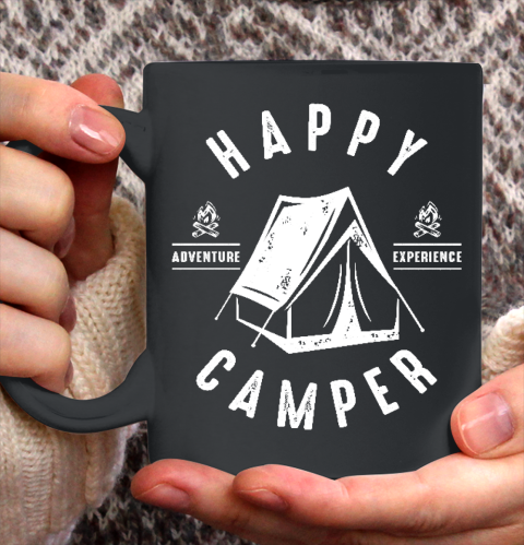 Happy Camping Camper Tent W Ceramic Mug 11oz