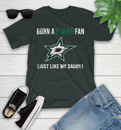 NHL Dallas Stars Hockey Loyal Fan Just Like My Daddy Shirt Youth T-Shirt 5