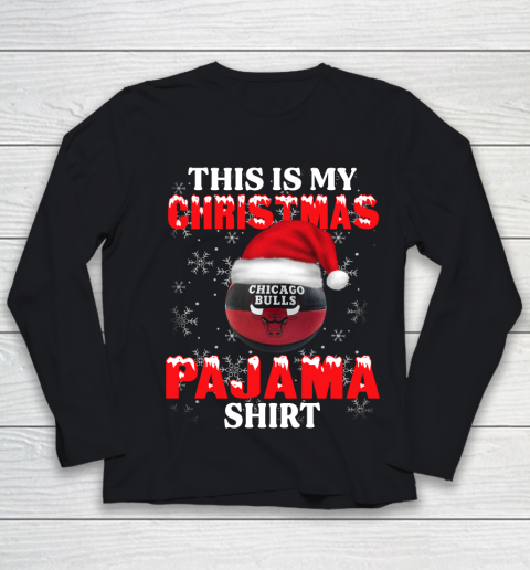 Chicago Bulls This Is My Christmas Pajama Shirt NBA Youth Long Sleeve