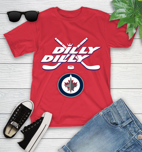 NHL Winnipeg Jets Dilly Dilly Hockey Sports Youth T-Shirt 10