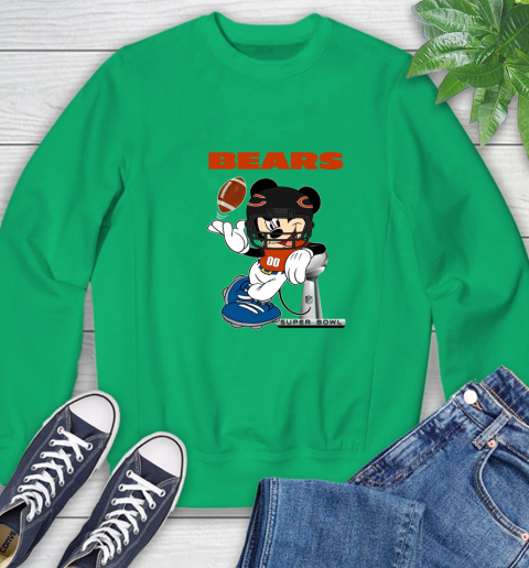 NFL Chicago Bears Mickey Mouse Disney Super Bowl Football T Shirt Sweatshirt 6