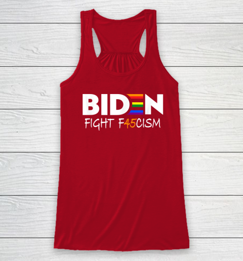 Biden Fight F45cism Shirt Biden Fight Fascism Anti Trump Racerback Tank 4 Biden Fight F45cism Shirt Biden Fight Fascism Anti Trump Racerback Tank - Image 4