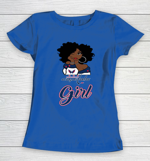 Washington Capitals Girl NHL Women s T Shirt Tee For Sports