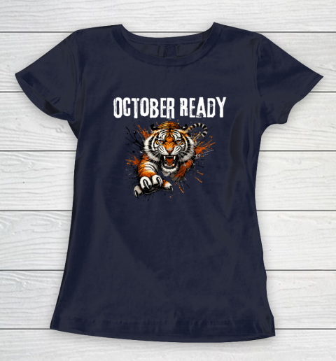 Funny October Ready For Ready Tiger Women's T-Shirt 2