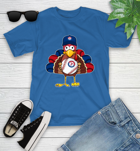 Texas Rangers Turkey thanksgiving Youth T-Shirt 9