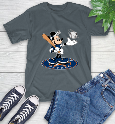 MLB Baseball Houston Astros Cheerful Mickey Disney Shirt T-Shirt 7