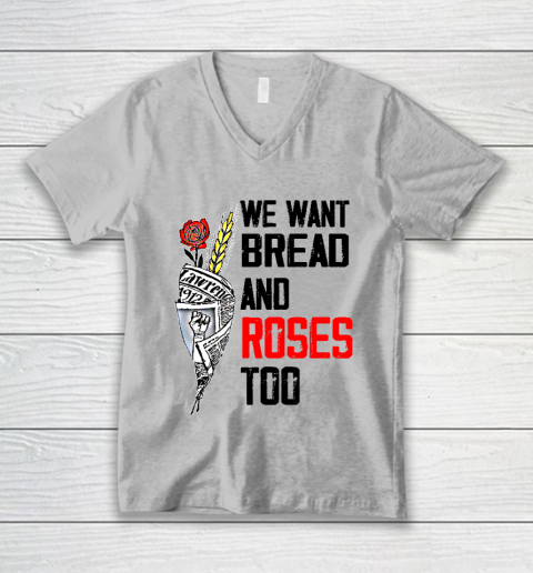 We Want Bread And Roses Too Shirts V-Neck T-Shirt 2