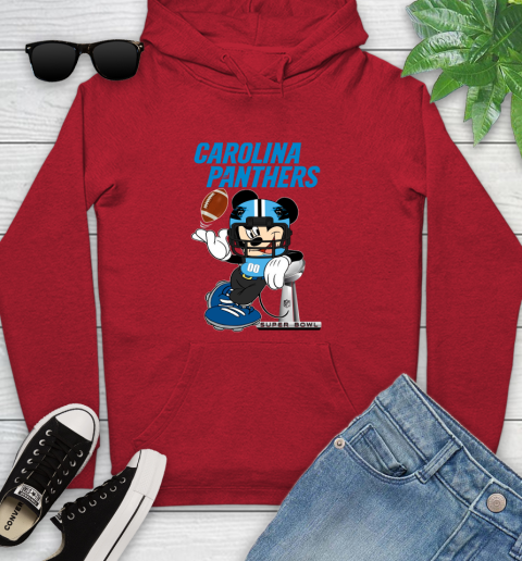 NFL Carolina Panthers Mickey Mouse Disney Super Bowl Football T Shirt Youth Hoodie 11