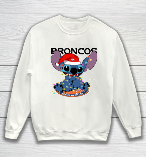 Denver Broncos NFL Football noel stitch Christmas Sweatshirt