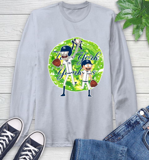 MLB New York Yankees Rick And Morty Baseball Sports Long Sleeve T-Shirt 6