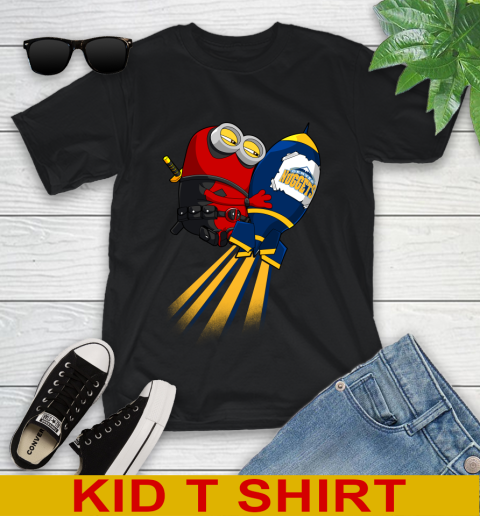 NBA Basketball Denver Nuggets Deadpool Minion Marvel Shirt Youth T-Shirt