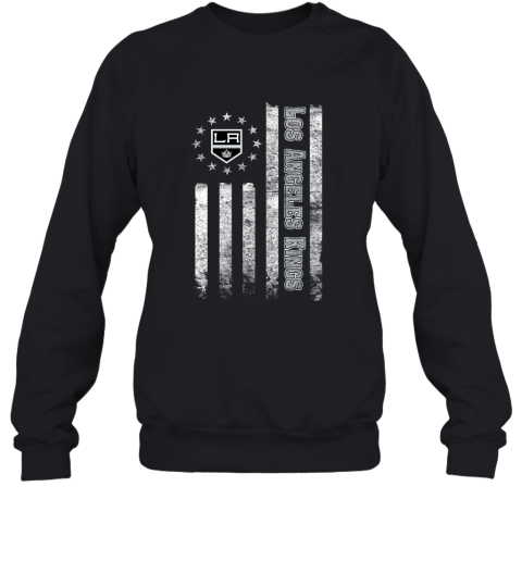 NHL American Flag Hockey Sports Los Angeles Kings Sweatshirt