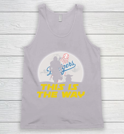 Los Angeles Dodgers MLB Baseball Star Wars Yoda And Mandalorian This Is The Way Tank Top 3