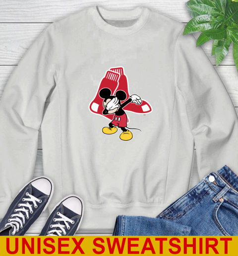 Boston Red Sox MLB Baseball Dabbing Mickey Disney Sports Sweatshirt 6 Boston Red Sox MLB Baseball Dabbing Mickey Disney Sports Sweatshirt - Image 6