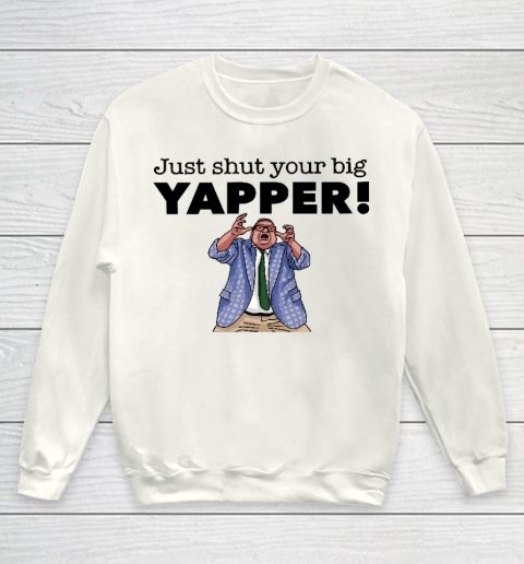 Chris Farley Shirt Shut Your Yapper!  Matt Foley Youth Sweatshirt