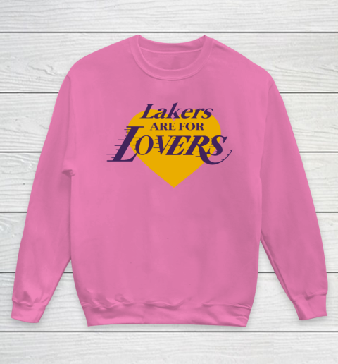 Love Lakers Shirt Laker Are For Lovers Youth Sweatshirt 3