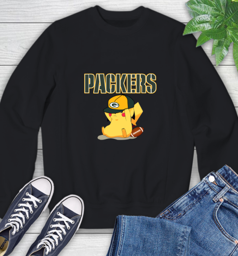 NFL Pikachu Football Sports Green Bay Packers Sweatshirt 2