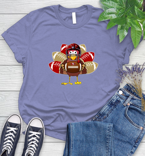 San Francisco 49ers Turkey Thanksgiving Day Women's T-Shirt 11