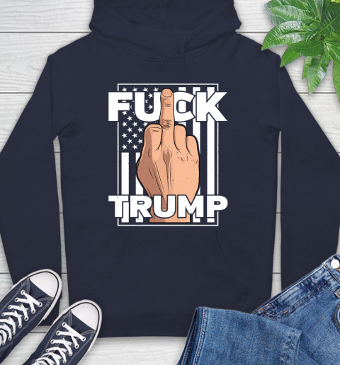 Fuck Trump Middle Finger Anti Republican T Shirt 15