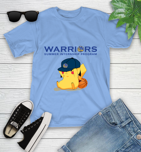 NBA Pikachu Basketball Sports Golden State Warriors Youth T-Shirt 11
