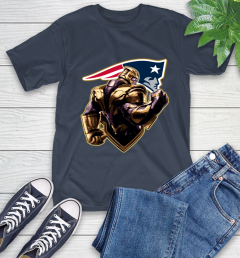 NFL Thanos Avengers Endgame Football Sports New England Patriots T-Shirt 4