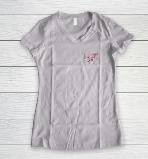 Old Row Smokin' Meats And Clapping Cheeks Funny BBQ Women's V-Neck T-Shirt