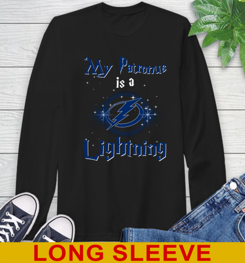NHL Hockey Harry Potter My Patronus Is A Tampa Bay Lightning Long Sleeve T-Shirt
