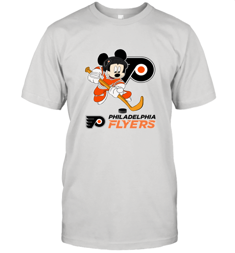 NHL Hockey Mickey Mouse Team Philadelphia Flyers Unisex Jersey Tee