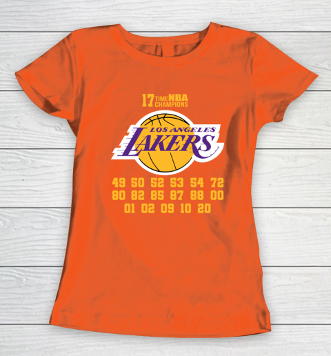 Los Angeles Lakers Finals Champions 17 Time Nba Champions Women's T-Shirt 3